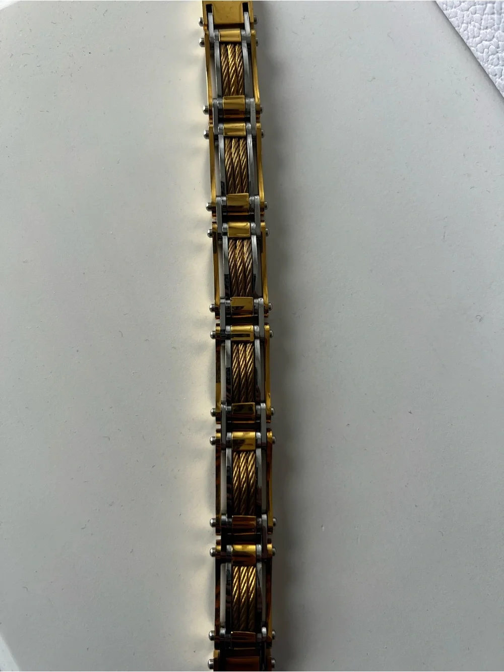 Gold and Silver Women's Bracelet Watch Band - Unbranded